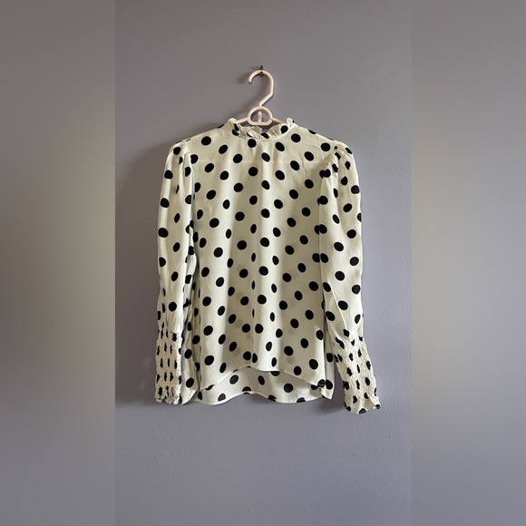 Chic Polka Dot Blouse - Black & White - Picture 1 of 2